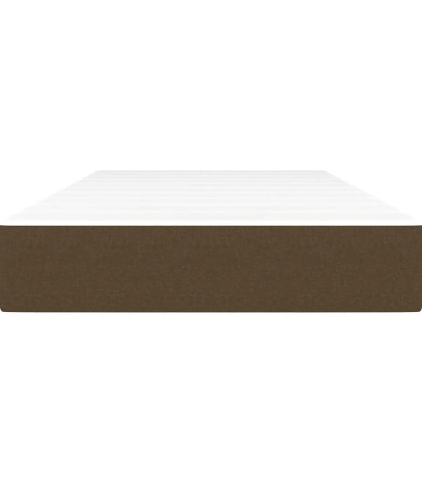 Pocketveringmatras 90x200x20 cm stof donkerbruin Matrasbeschermer