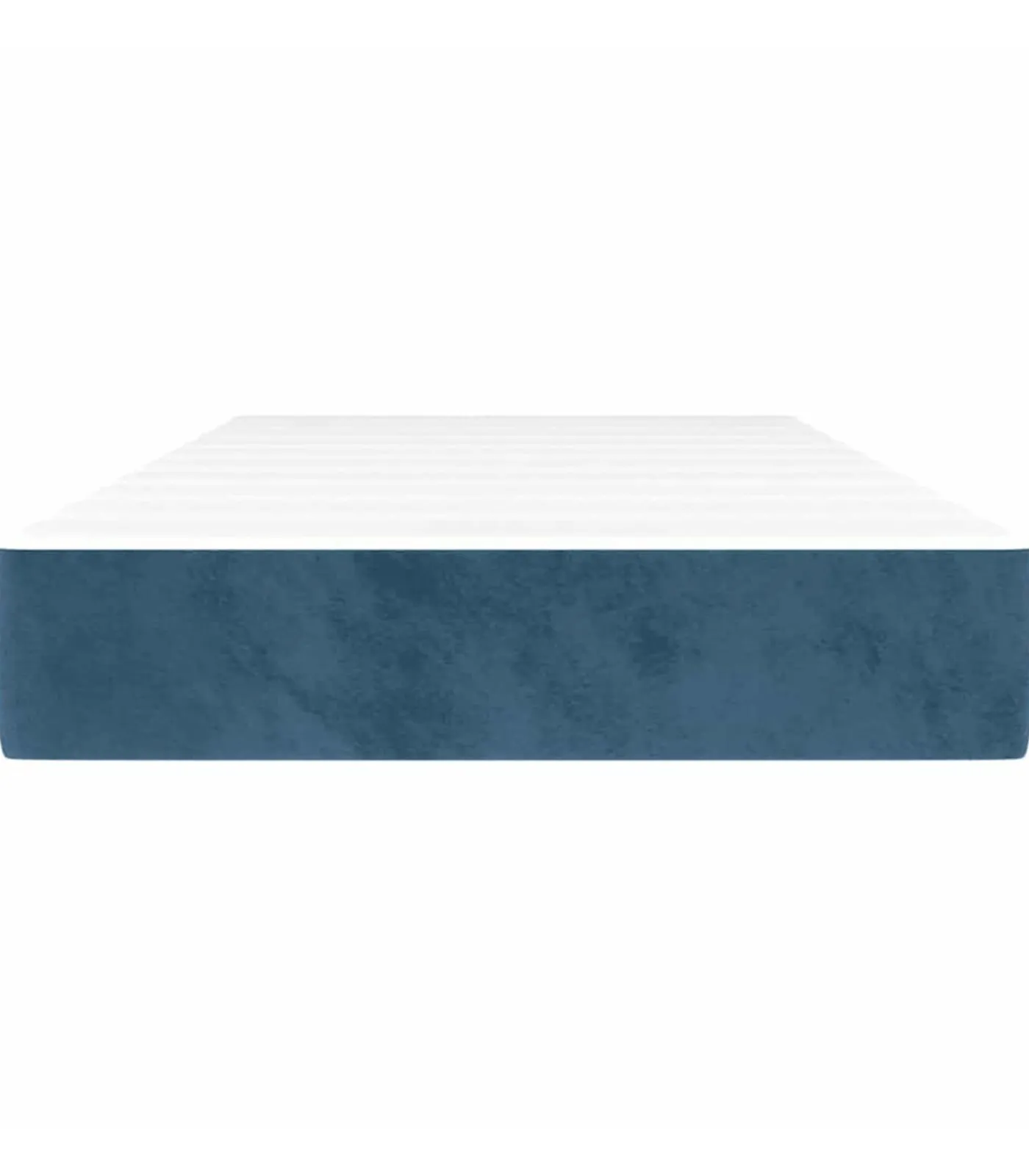Discount Pocketveringmatras 90x220x20 cm fluweel donkerblauw Matrasbeschermer
