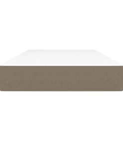 vidaXL Pocketveringmatras 90x190x20 cm stof taupe