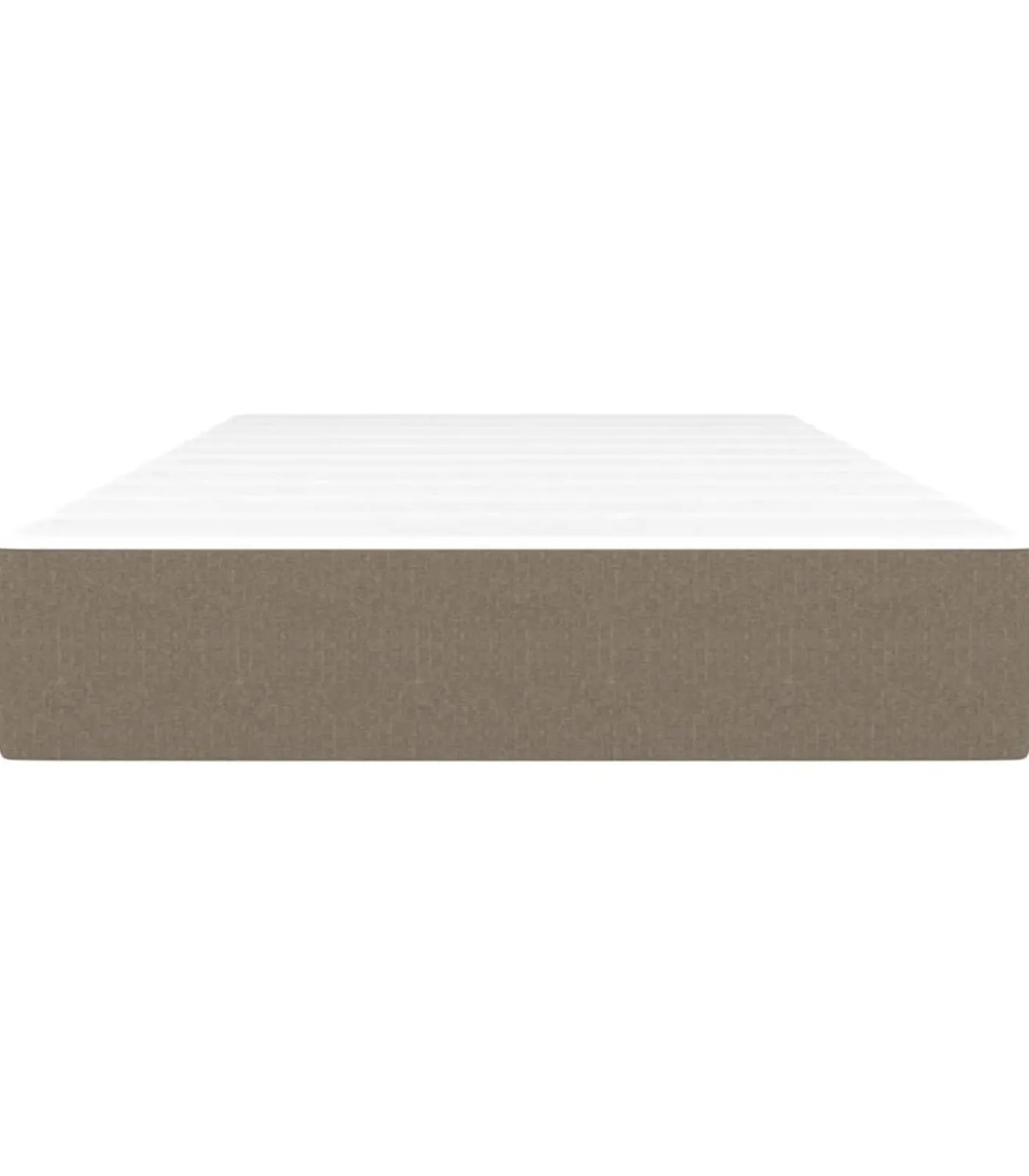 vidaXL Pocketveringmatras 90x190x20 cm stof taupe