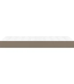 vidaXL Pocketveringmatras 90x190x20 cm stof taupe