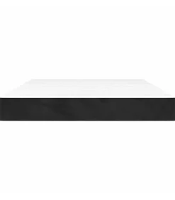 vidaXL Pocketveringmatras 140x220x20 cm fluweel zwart