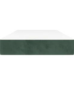 vidaXL Pocketveringmatras 80x200x20 cm fluweel donkergroen