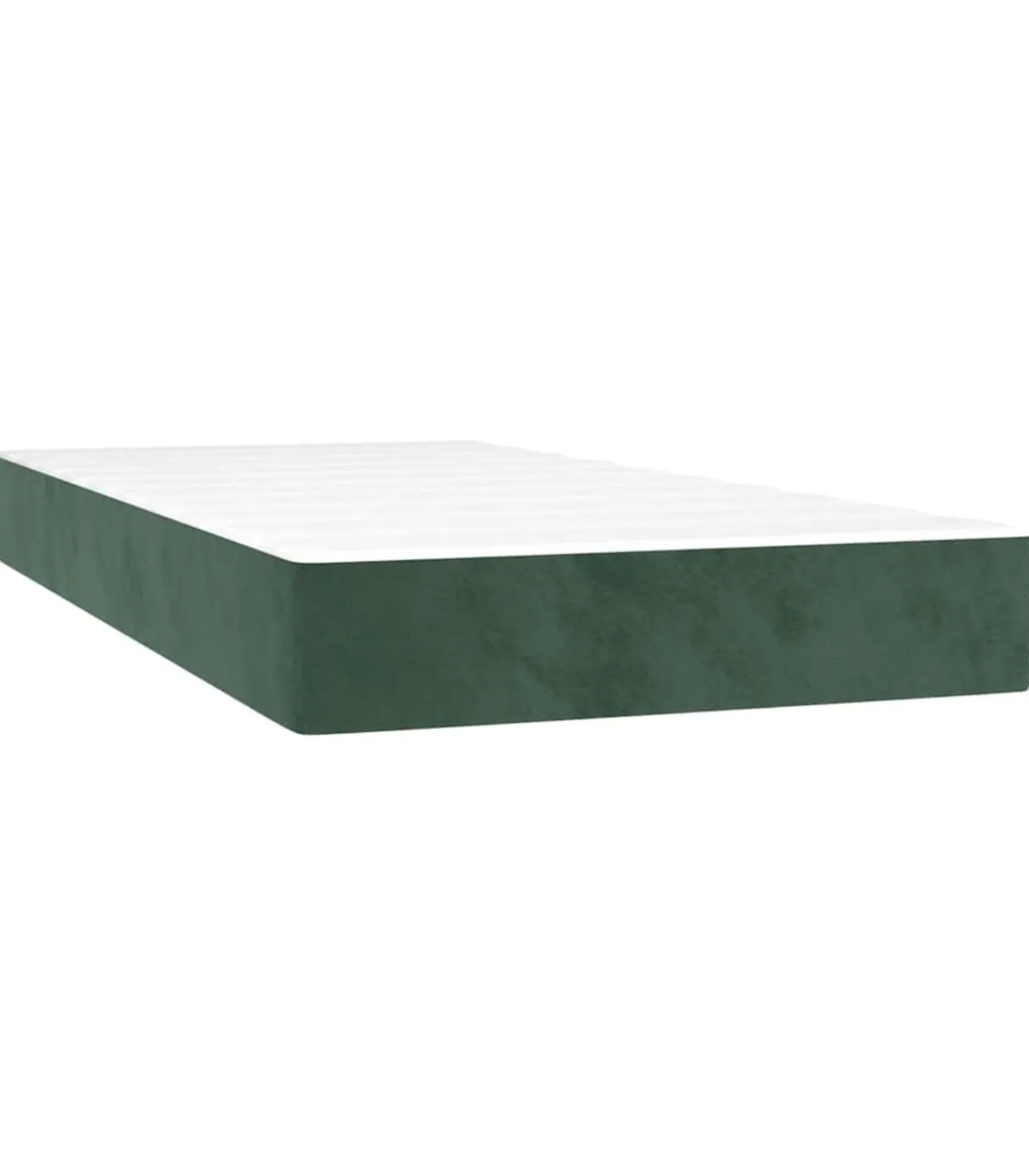 Best Pocketveringmatras 90x220x20 cm fluweel donkergroen Matrasbeschermer