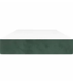 Best Pocketveringmatras 90x220x20 cm fluweel donkergroen Matrasbeschermer
