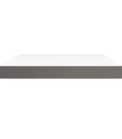 vidaXL Pocketveringmatras 180x200x20 cm kunstleer grijs