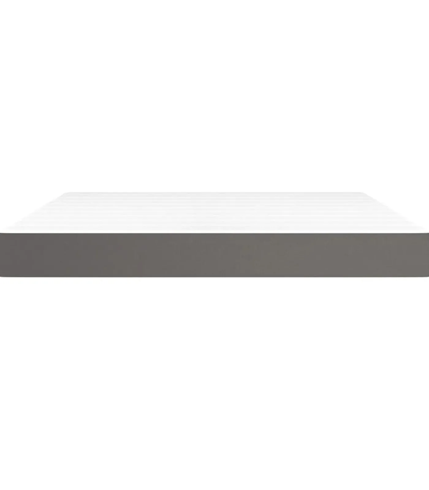 vidaXL Pocketveringmatras 180x200x20 cm kunstleer grijs