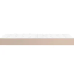 Hot Pocketveringmatras 120x190x20 cm kunstleer cappuccinokleurig Matrasbeschermer