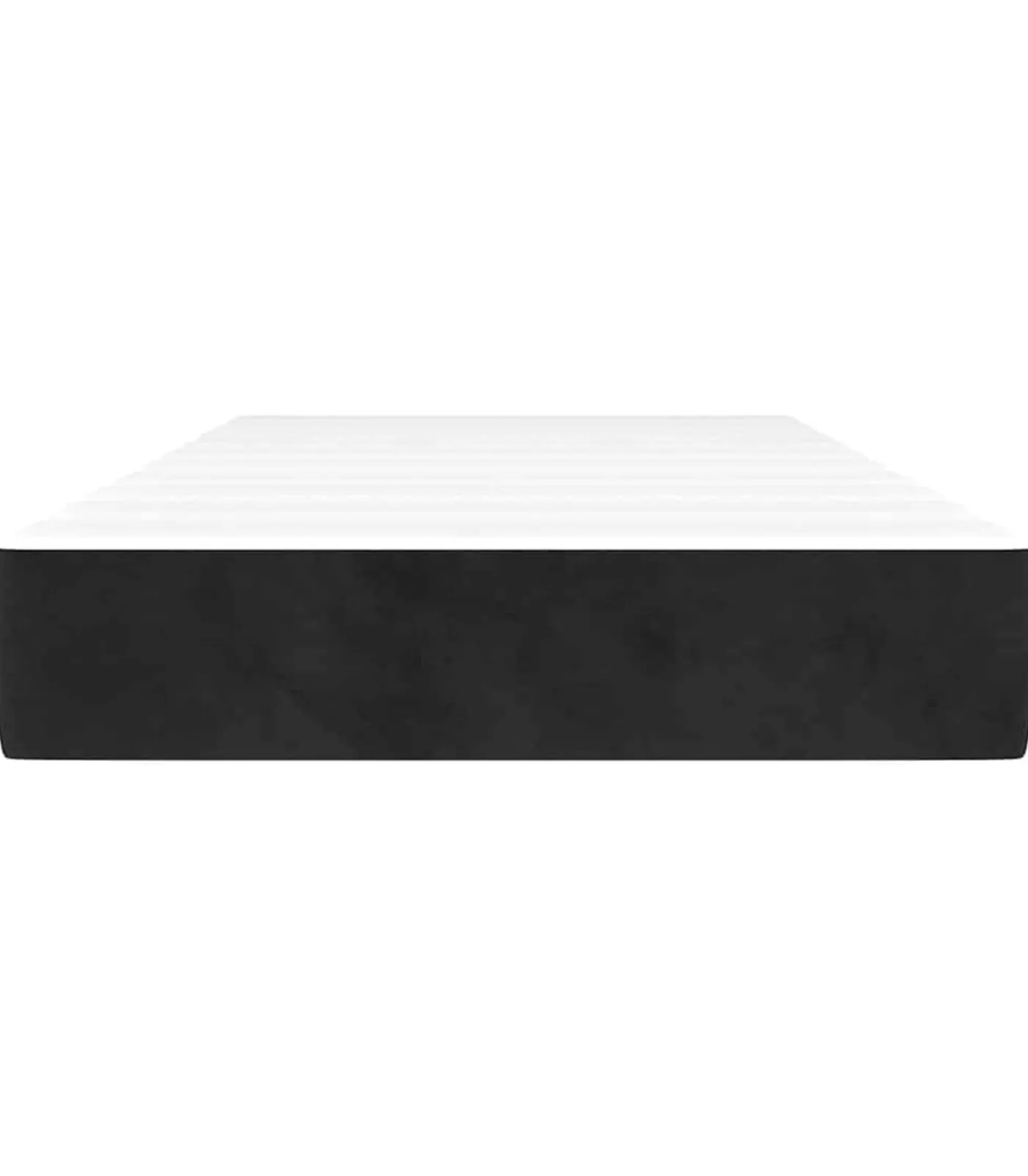 vidaXL Pocketveringmatras 100x210x20 cm fluweel zwart