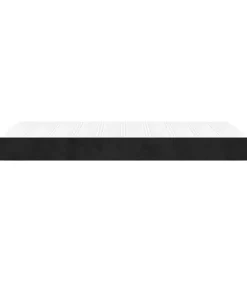 vidaXL Pocketveringmatras 100x210x20 cm fluweel zwart