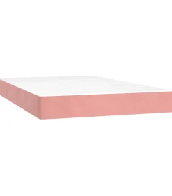 Sale Pocketveringmatras 120x200x20 cm fluweel roze Matrasbeschermer
