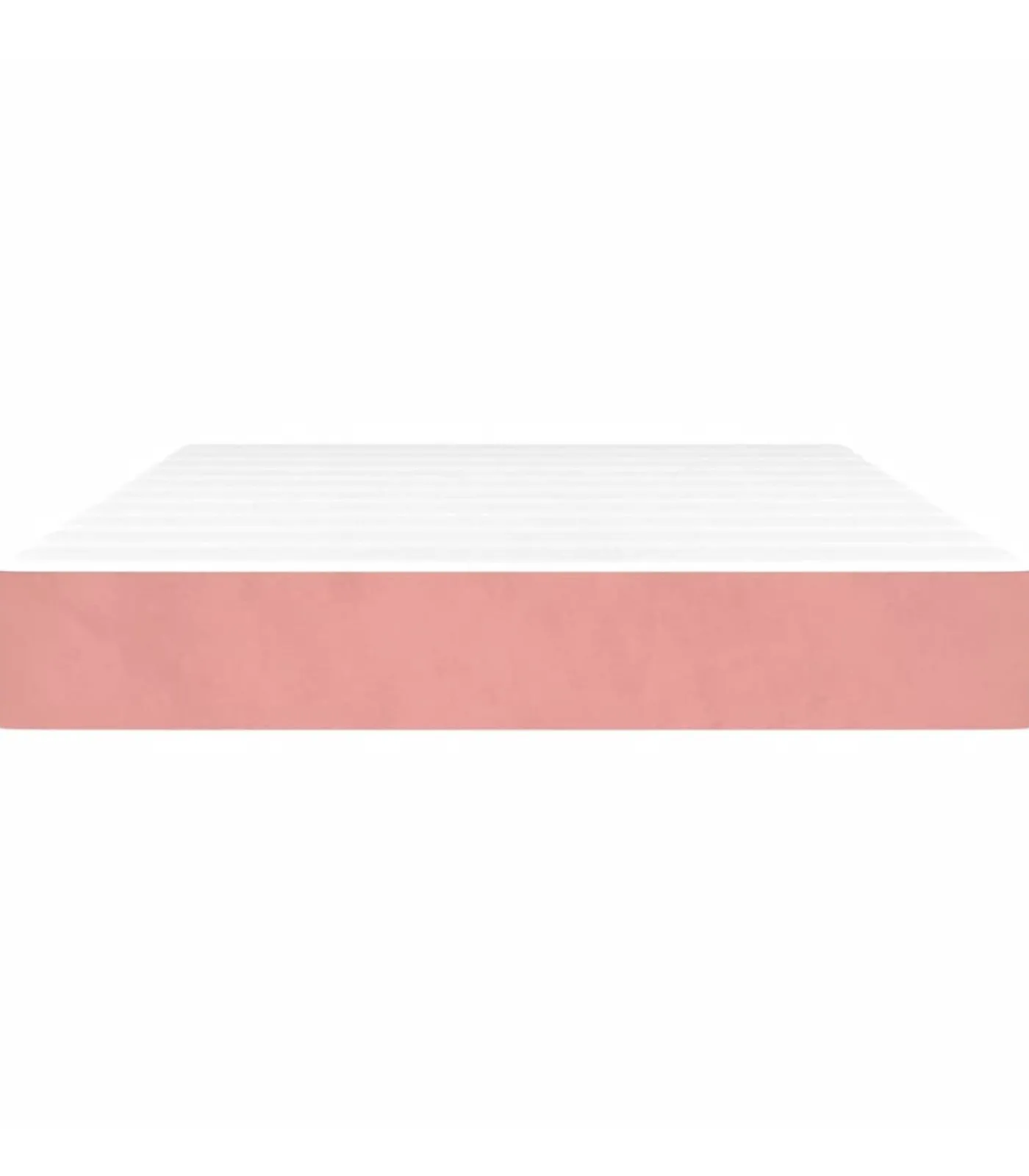 Sale Pocketveringmatras 120x200x20 cm fluweel roze Matrasbeschermer