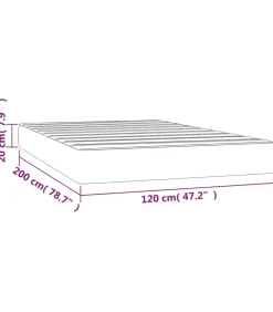 Sale Pocketveringmatras 120x200x20 cm fluweel roze Matrasbeschermer