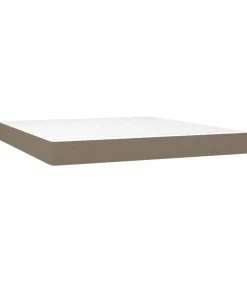 New Pocketveringmatras 180x200x20 cm stof taupe Matrasbeschermer