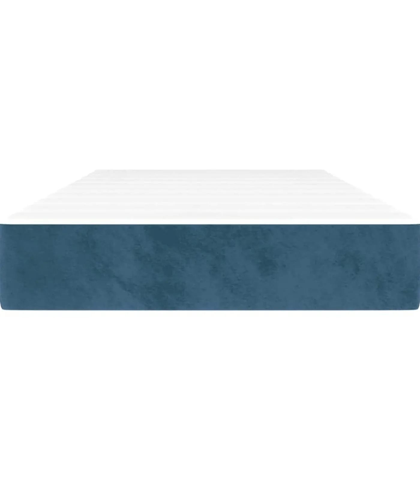 vidaXL Pocketveringmatras 80x210x20 cm fluweel donkerblauw