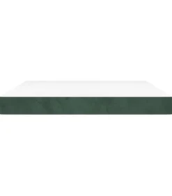 vidaXL Pocketveringmatras 160x200x20 cm fluweel donkergroen