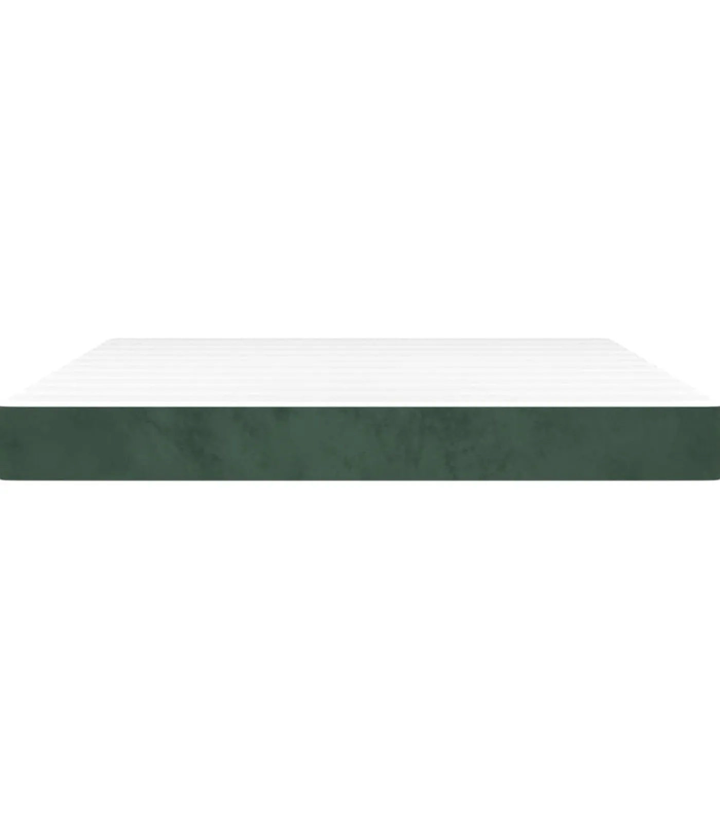 vidaXL Pocketveringmatras 160x200x20 cm fluweel donkergroen