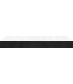 Hot Pocketveringmatras 90x220x20 cm fluweel zwart Matrasbeschermer