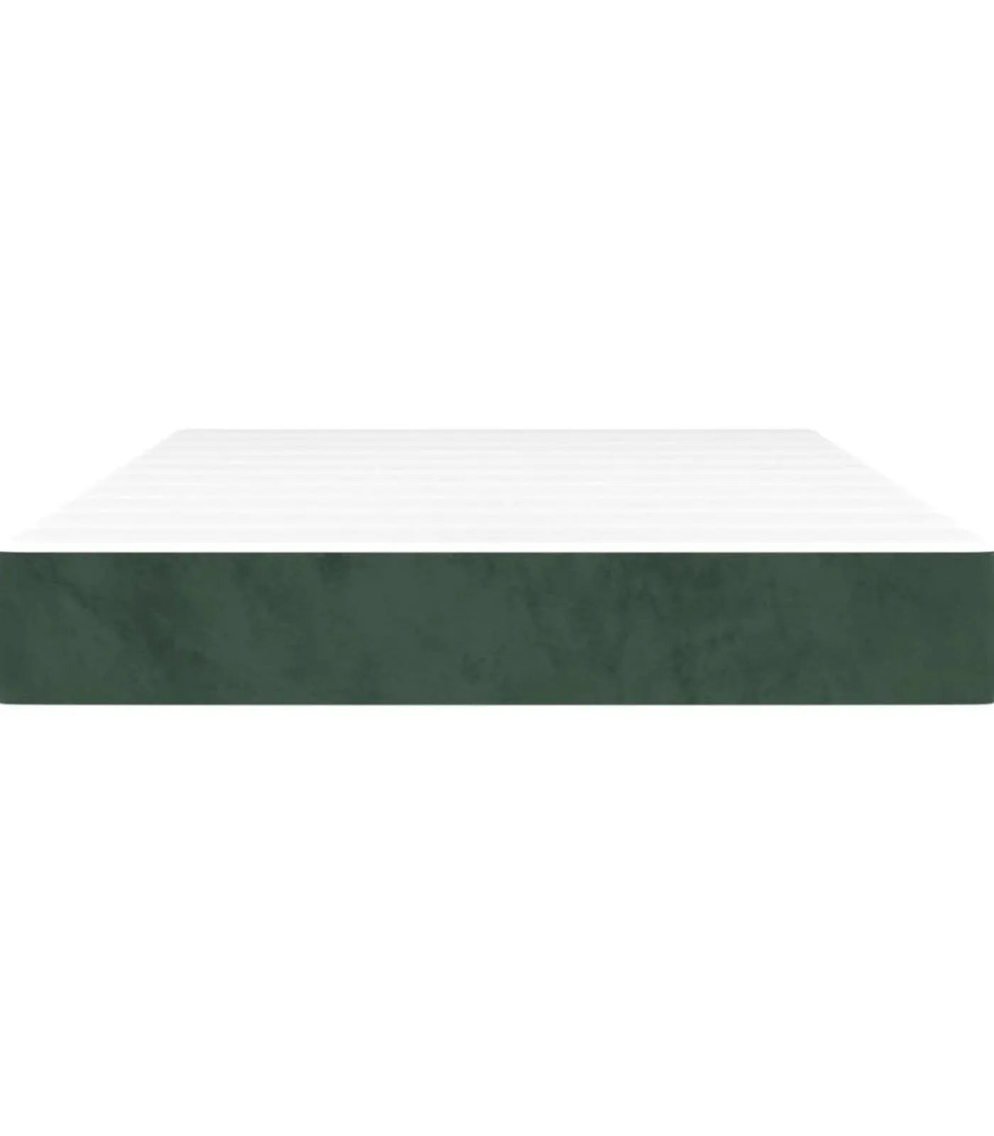 Best Pocketveringmatras 120x200x20 cm fluweel donkergroen Matrasbeschermer