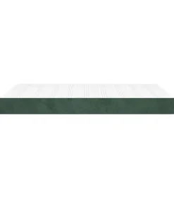 Best Pocketveringmatras 120x200x20 cm fluweel donkergroen Matrasbeschermer