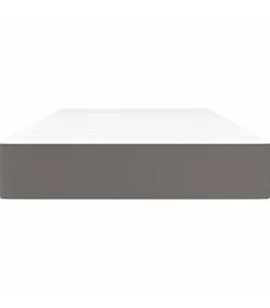 Best Pocketveringmatras 120x190x20 cm kunstleer grijs Matrasbeschermer