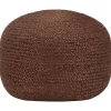 New Poef handgemaakt 40x45 cm jute bruin Stoelen