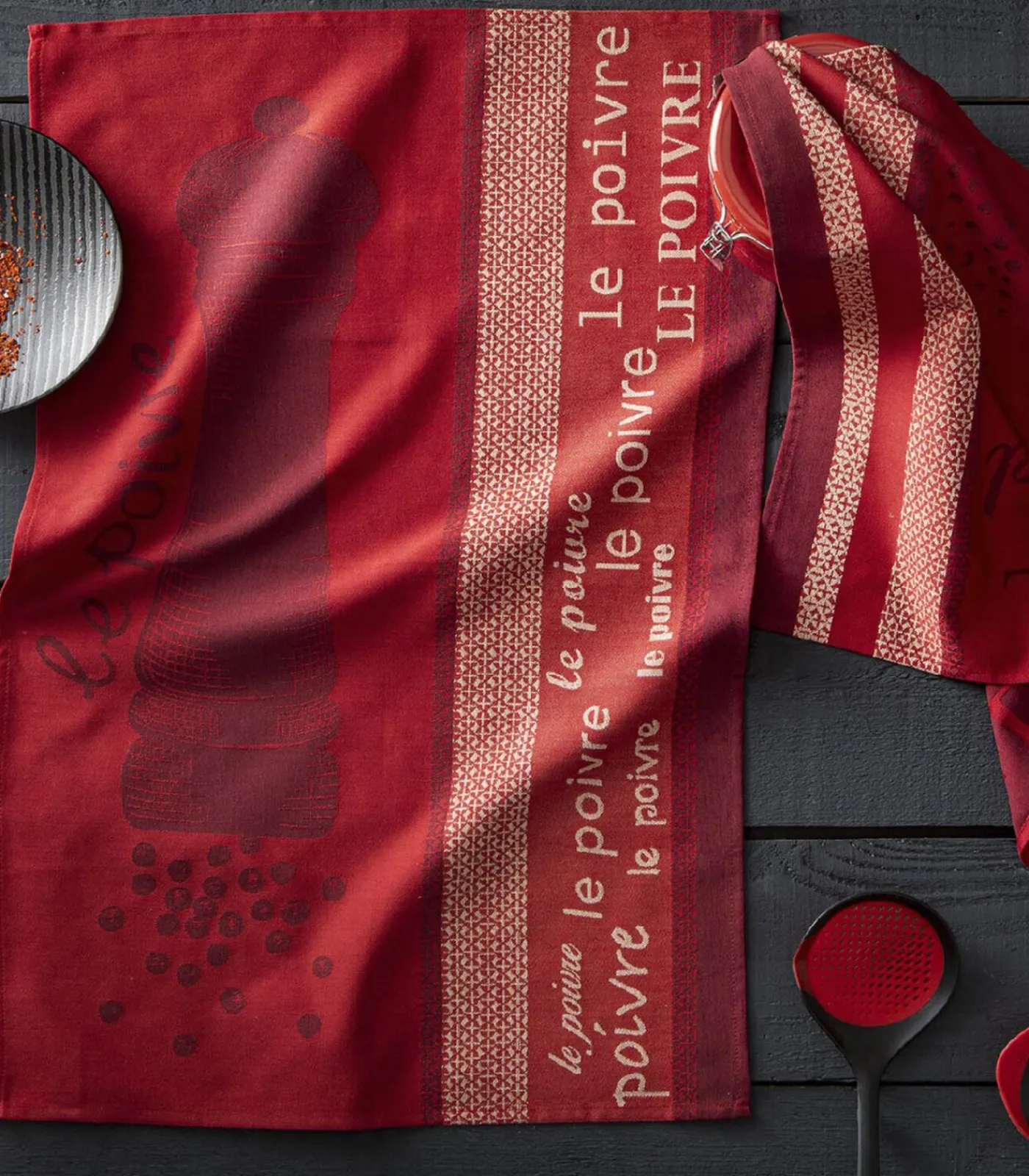 POIVRE ROUGE - Tafellinnen Theedoek Keuken- & Tafellinnen