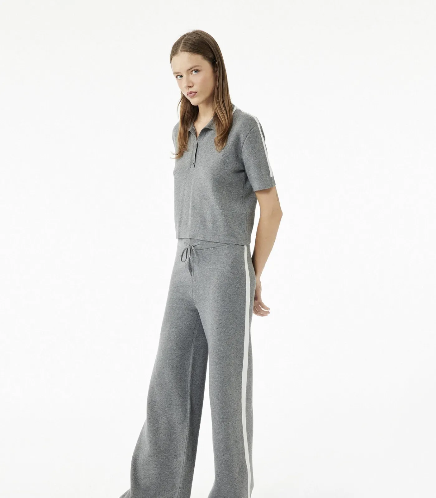 Outlet Polo Trui Korte Mouwen Knoopsluiting DAMES Truien & Cardigans