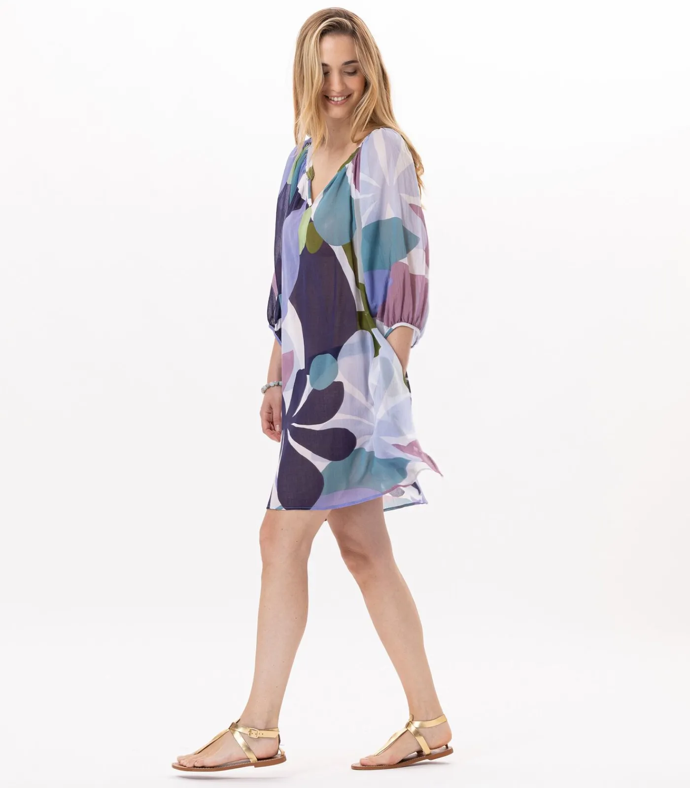 DAMES LE CHAT PORQUEROLLES katoenen kaftan 940