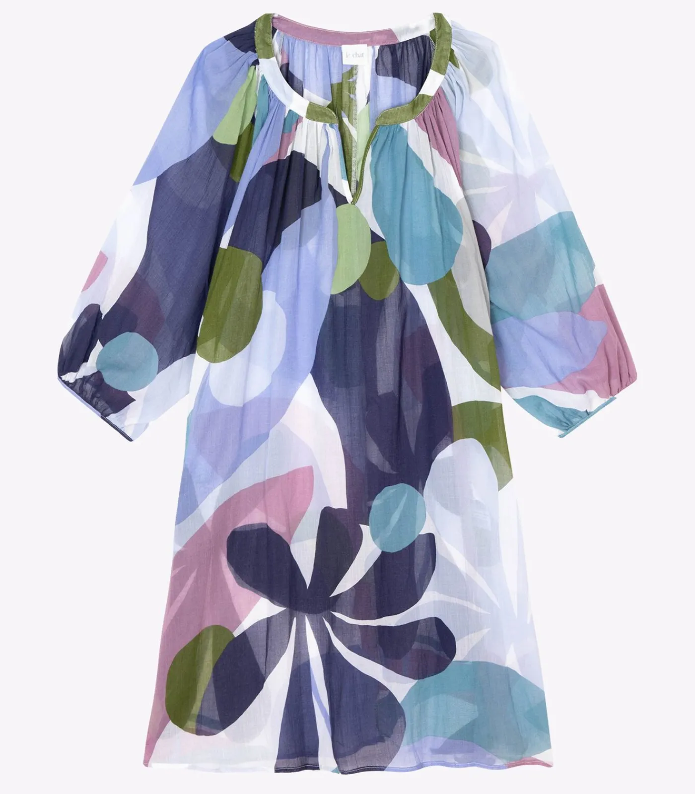 DAMES LE CHAT PORQUEROLLES katoenen kaftan 940