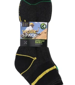 Heren Stapp Primair 3-paar Werksokken Quarter - Work - Goedkope heren werksokken - Stevige katoenen sokken met badstof zool