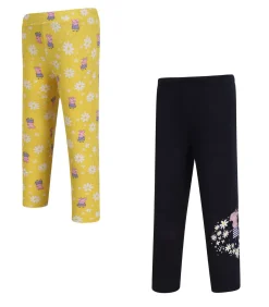 PRINTED - Leggings - Geel Kinderen Shorts & Broeken