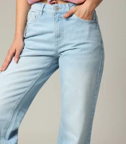 DAMES Deeluxe PRISTY - Denimjeans met wijde pijpen en ritssluiting