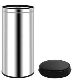 New Prullenbak met automatische sensor 80 L roestvrij staal Manden En Bakken