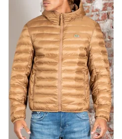 Heren LACOSTE Puffer jacket - dark tate