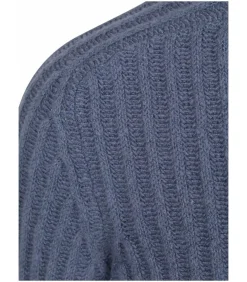 Heren Suitable Pullover Boiled Wool Blauw