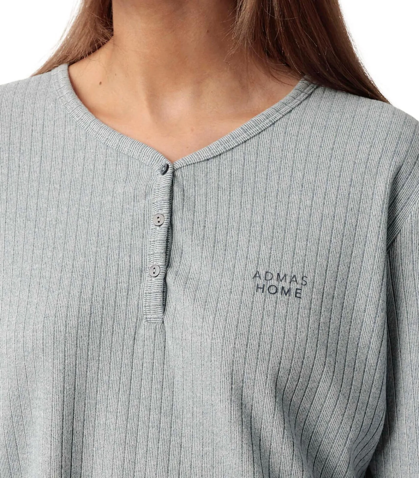 Discount Pyjama broek top lange mouwen Supersoft DAMES Nachtmode