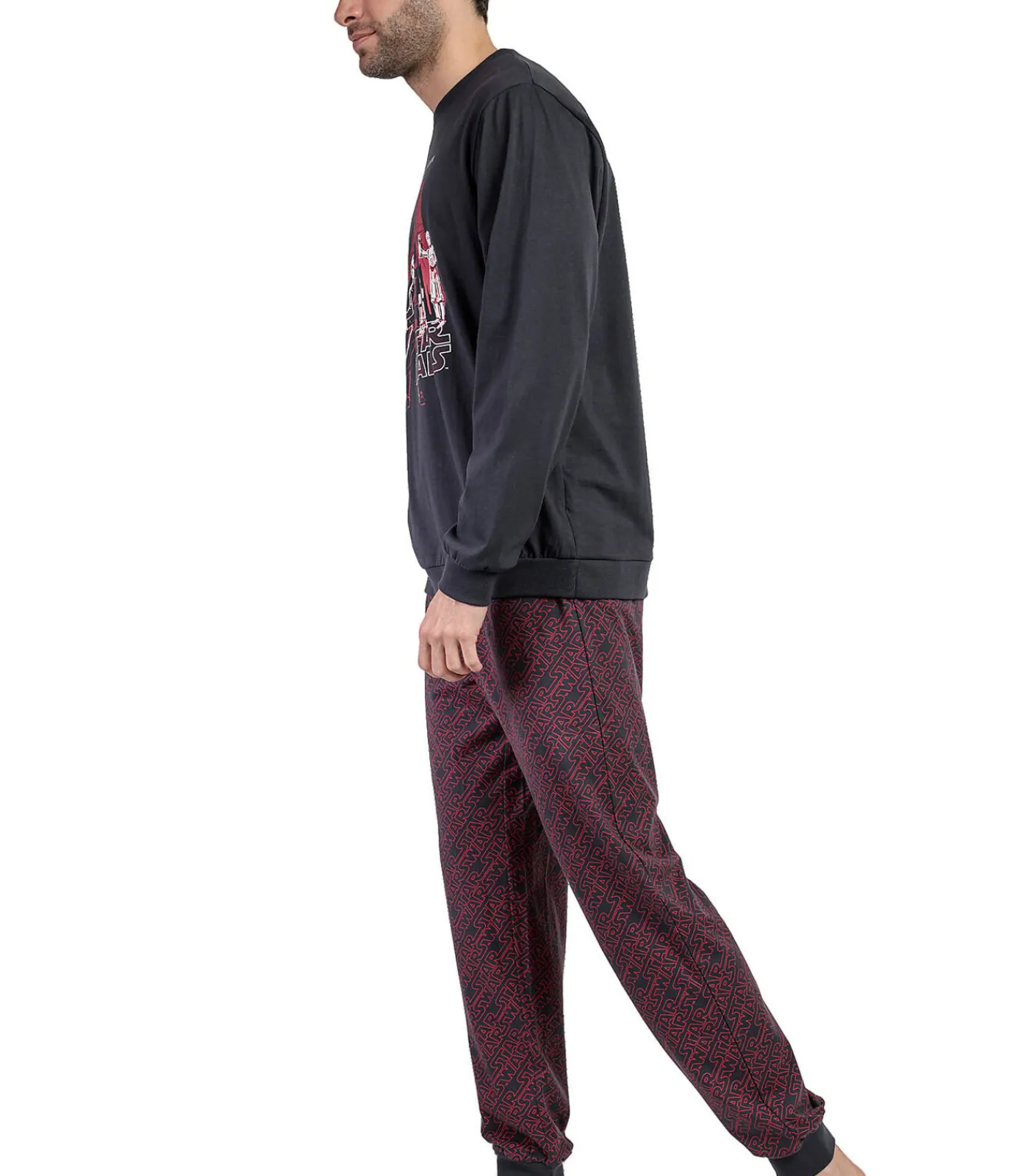 Discount Pyjama broek top lange mouwen May The Force Star Wars Heren Pyjama's