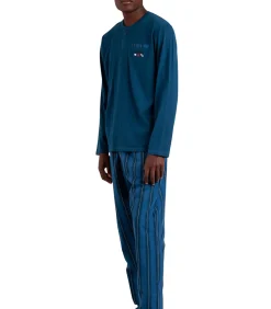 Heren ADMAS Pyjama broek top lange mouwen Flags Antonio Miro