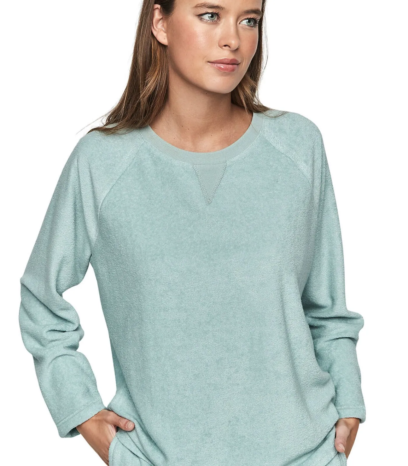 Discount Pyjama broek top lange mouwen P103 CUDDLY DAMES Nachtmode