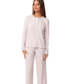 DAMES ADMAS Pyjama broek top lange mouwen Romantic
