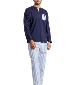 Sale Pyjama broek top lange mouwen Stripest Heren Pyjama's