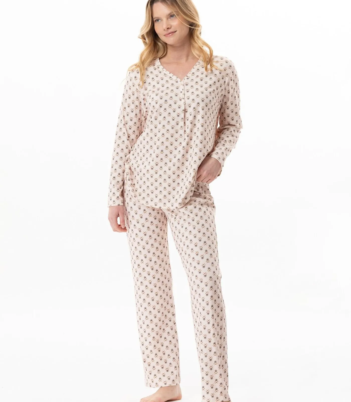 Clearance Pyjama van modal katoen TEA TIME 102 DAMES Nachtmode