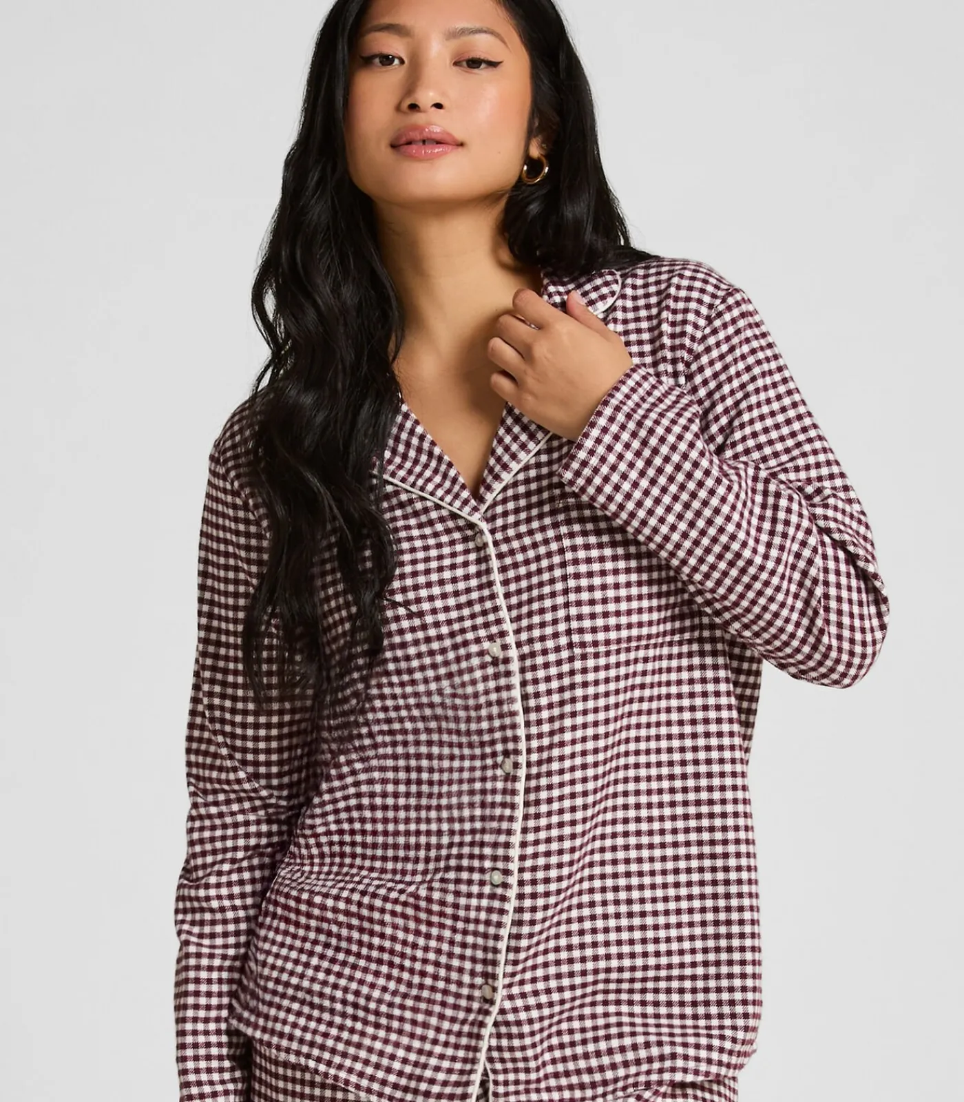 Pyjamatop Flanel Essentials DAMES Nachtmode