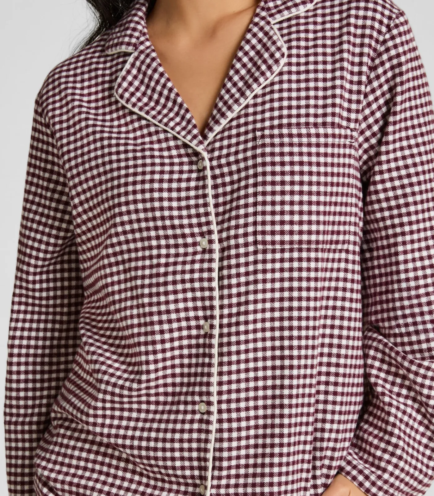 Pyjamatop Flanel Essentials DAMES Nachtmode