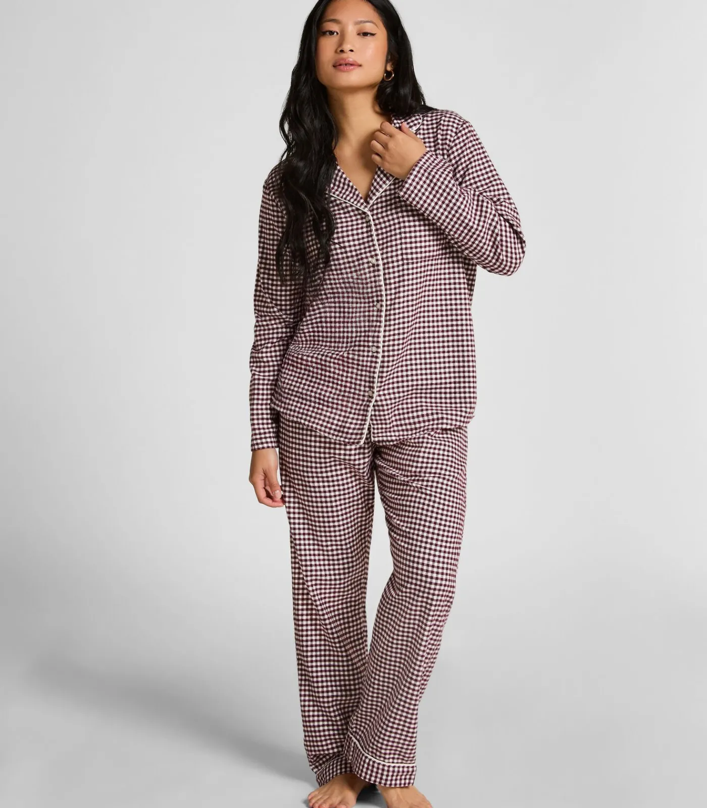 Pyjamatop Flanel Essentials DAMES Nachtmode