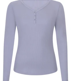 Pyjamatop met lange mouwen Henley DAMES Nachtmode