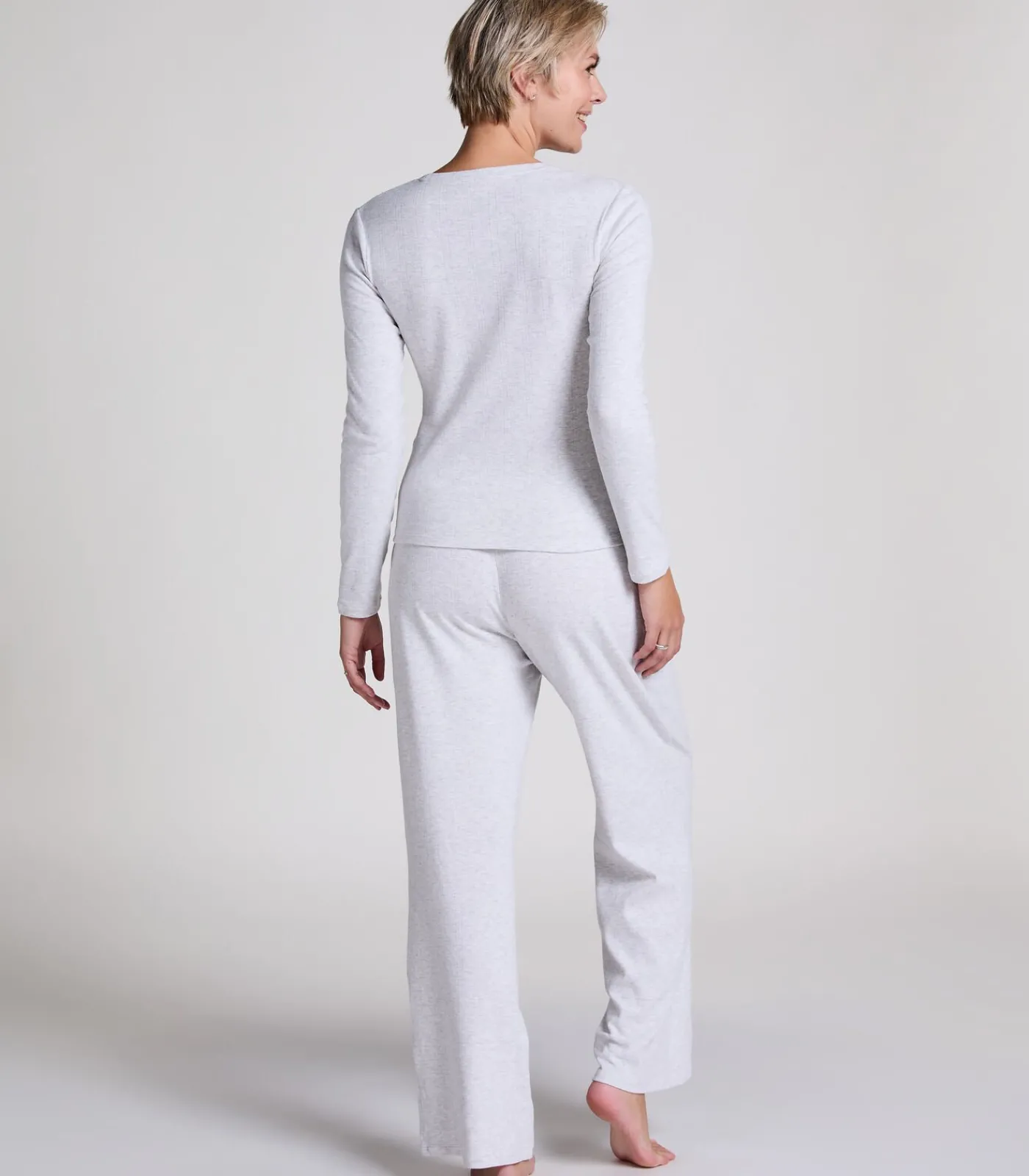 Sale Pyjamatop Pointelle DAMES Nachtmode