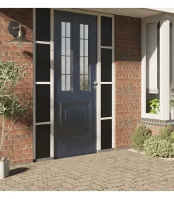 vidaXL Raamfolie statisch matzwart 45x500 cm PVC