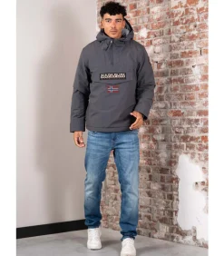 Heren NAPAPIJRI Rainforest winter - dark grey solid